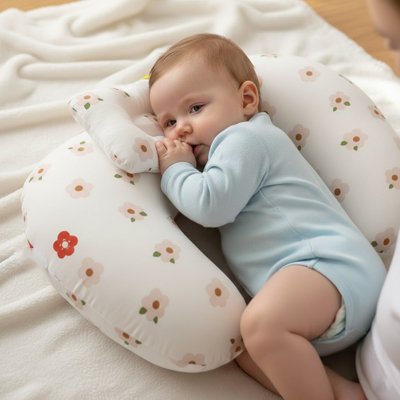 Coussin d'allaitement doux et ergonomique  vue principale 